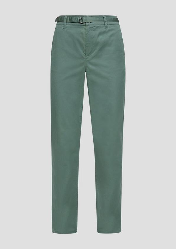 s.Oliver Chino mit Gürtel aus Baumwollstretch