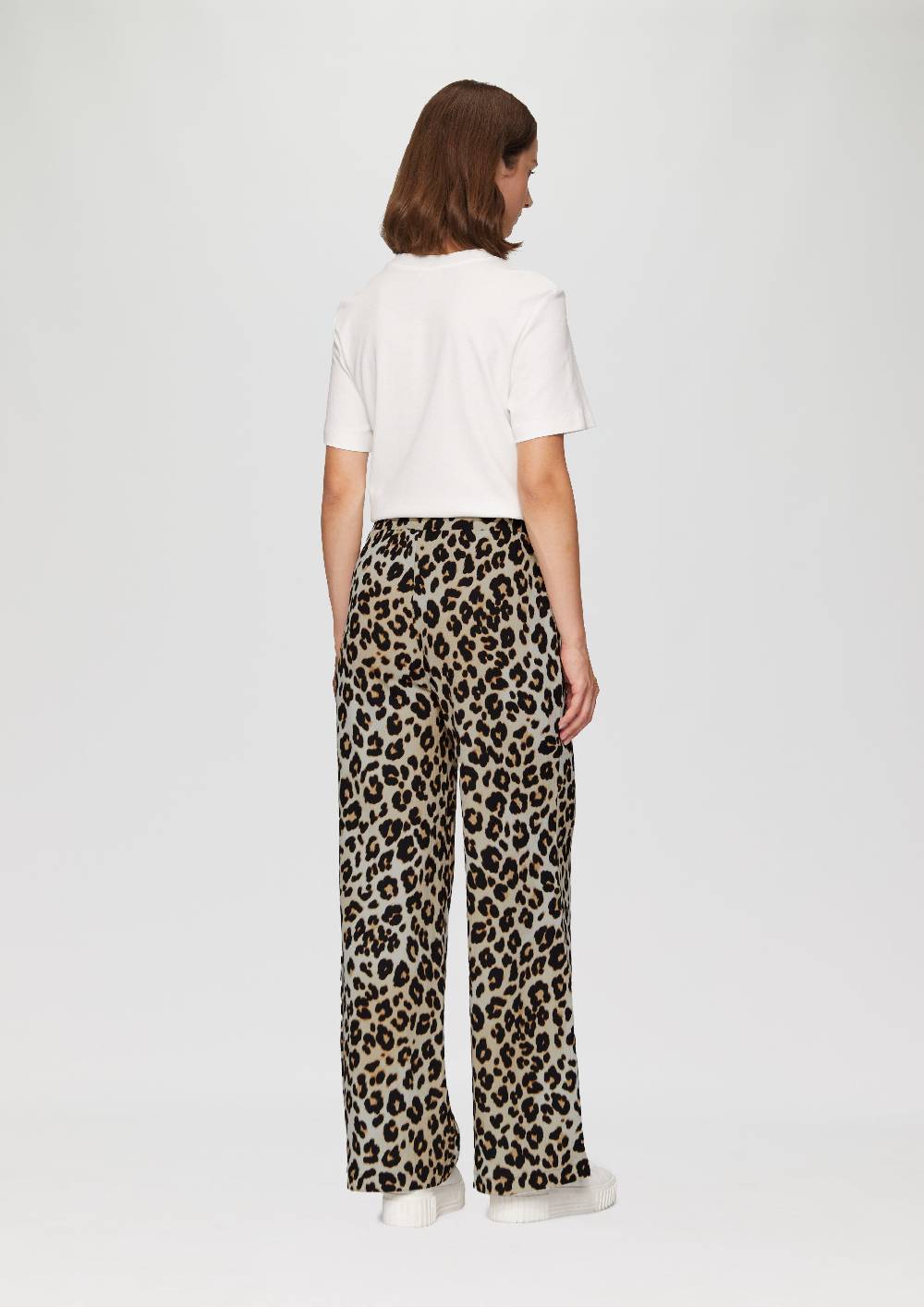 s.Oliver Hose mit Wide Leg aus strukturiertem Jersey Neueste Stile