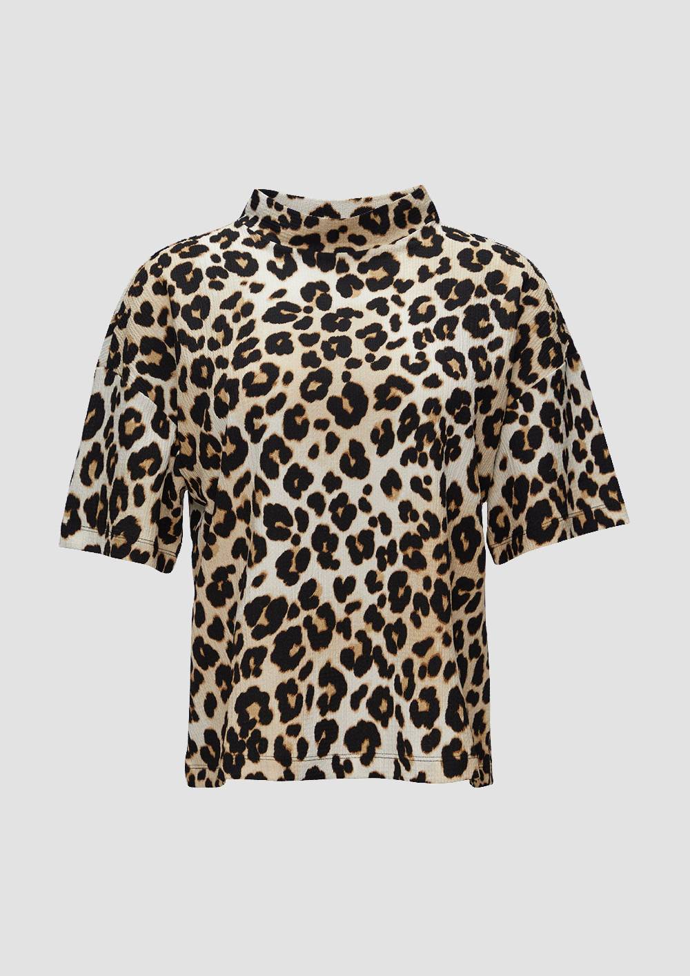 s.Oliver Crêpe-Shirt mit Stehkragen Nur für heute