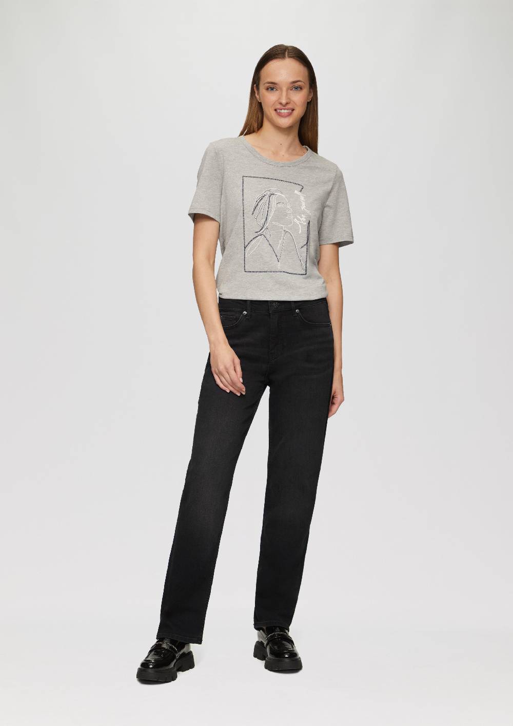 s.Oliver Jeans Karolin / Regular Fit / Mid Rise / Straight Leg Sonderangebot der Fabrik