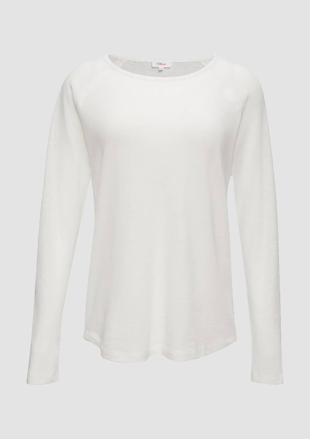 s.Oliver Langarmshirt mit Flammgarnstruktur und Raglanärmeln Kostenloser Versand international