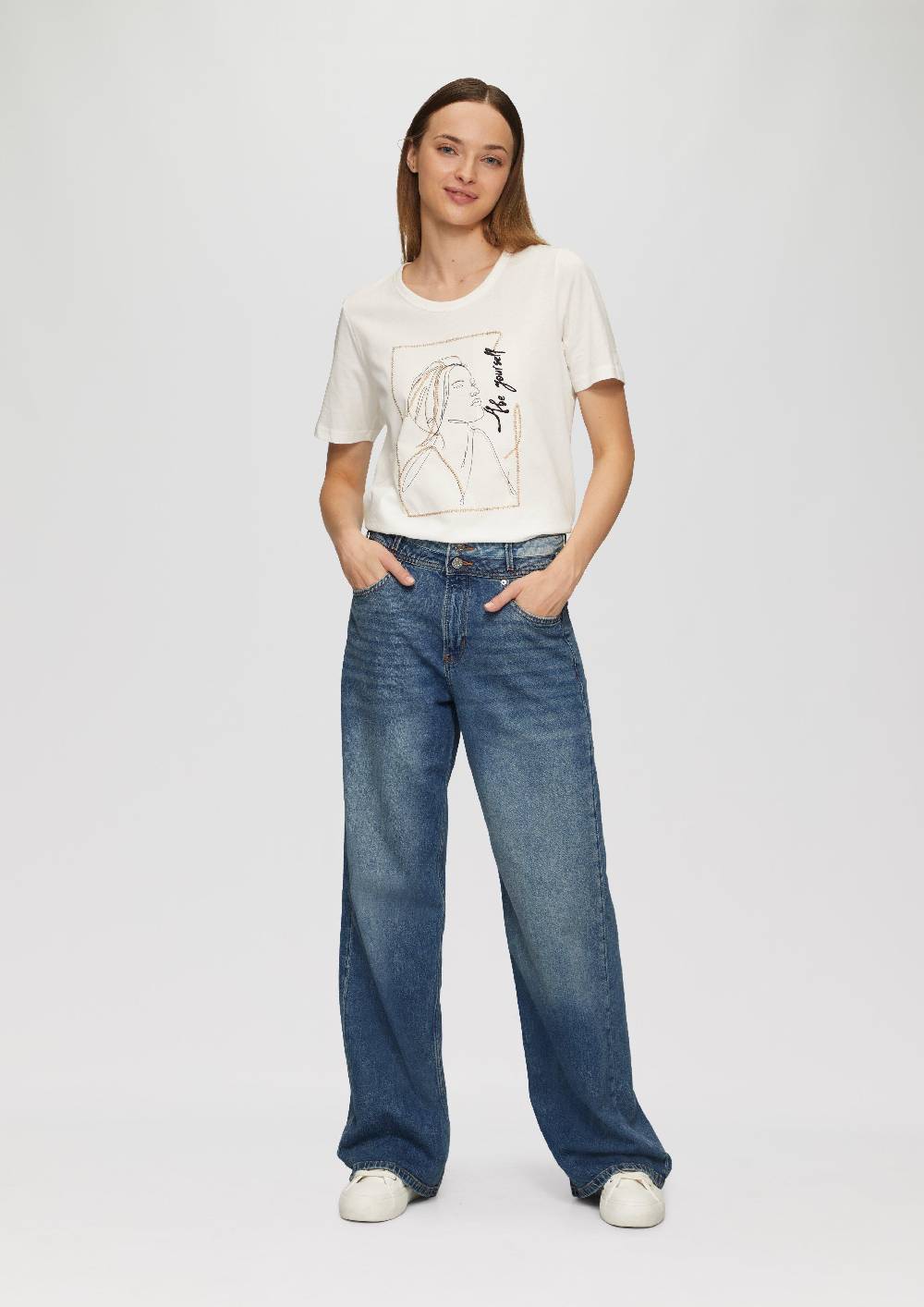s.Oliver Jeans Suri / Regular Fit / High Rise / Wide Leg Im Verkauf