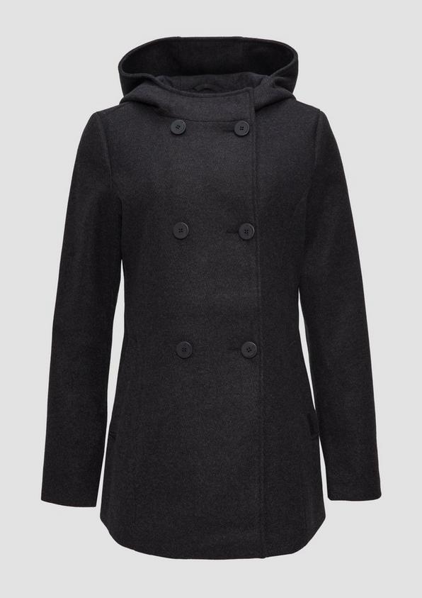 s.Oliver Jacke mit Kapuze in Wolloptik