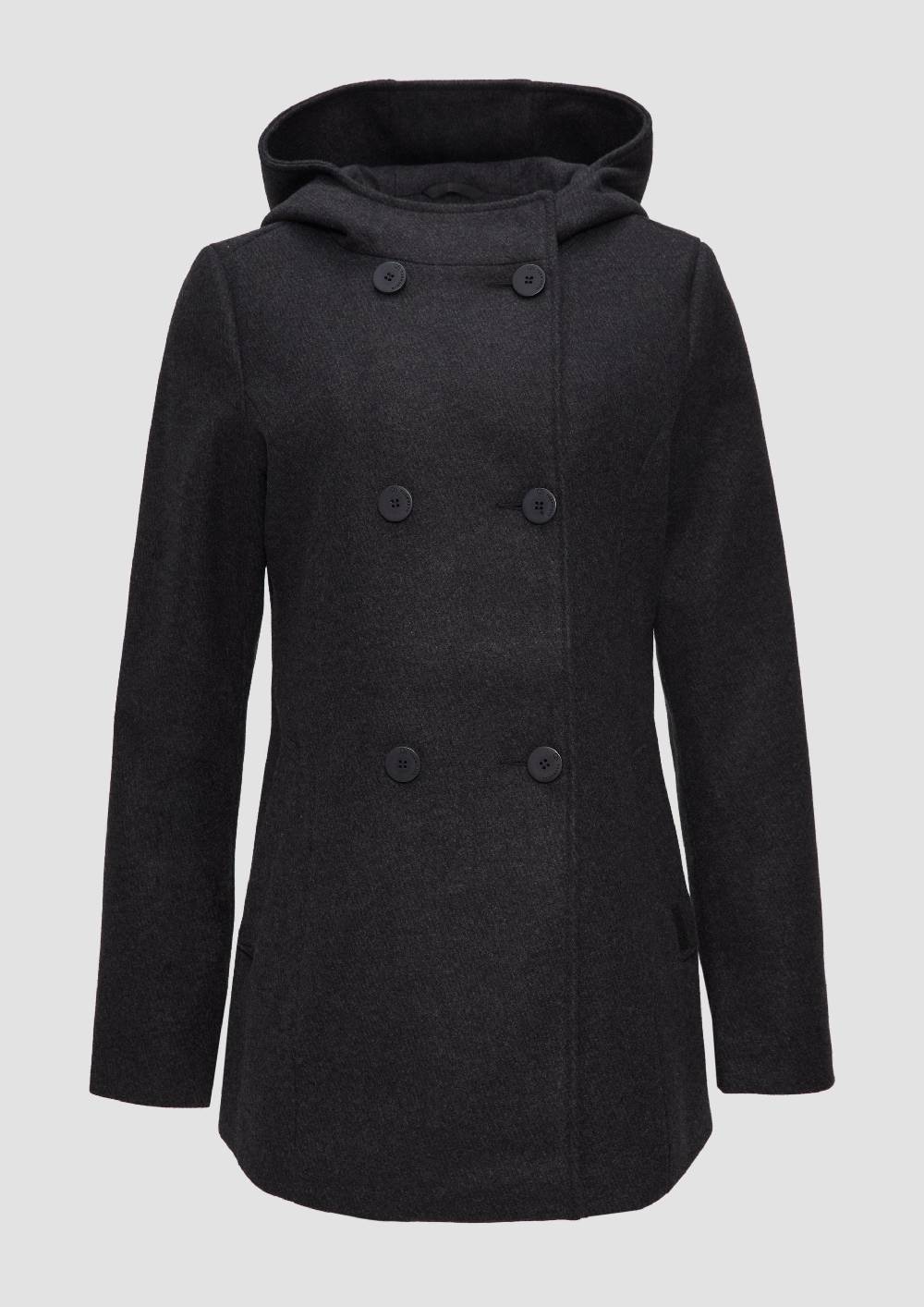 s.Oliver Jacke mit Kapuze in Wolloptik Günstiger Verkauf