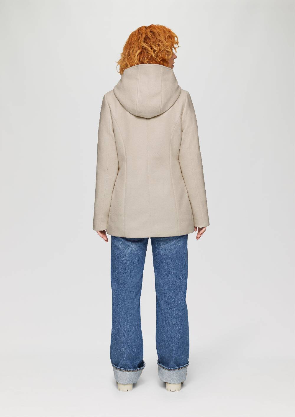s.Oliver Jacke mit Kapuze in Wolloptik Fabrikverkauf