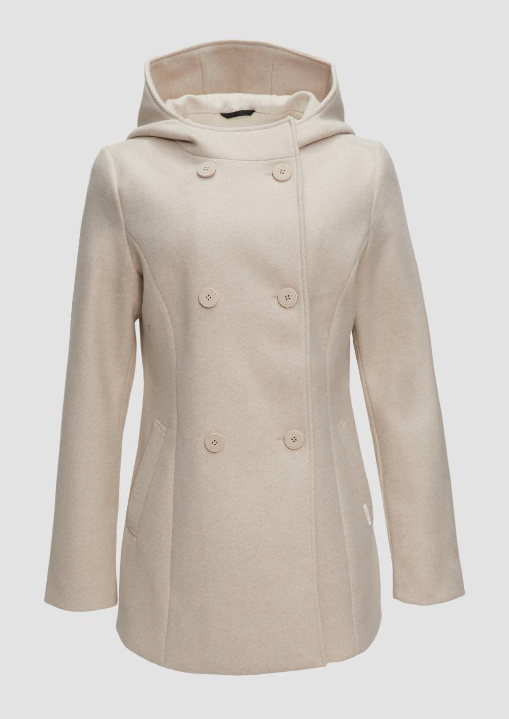 s.Oliver Jacke mit Kapuze in Wolloptik Fabrikverkauf