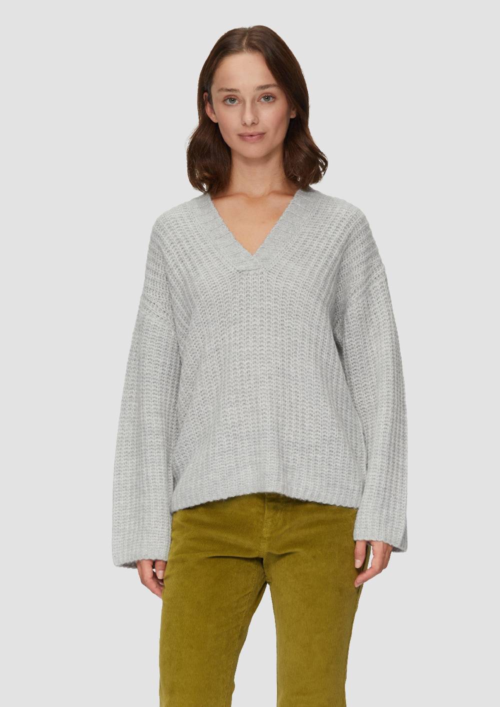 s.Oliver Leichter Wollpullover im Relaxed Fit Blitzverkäufe