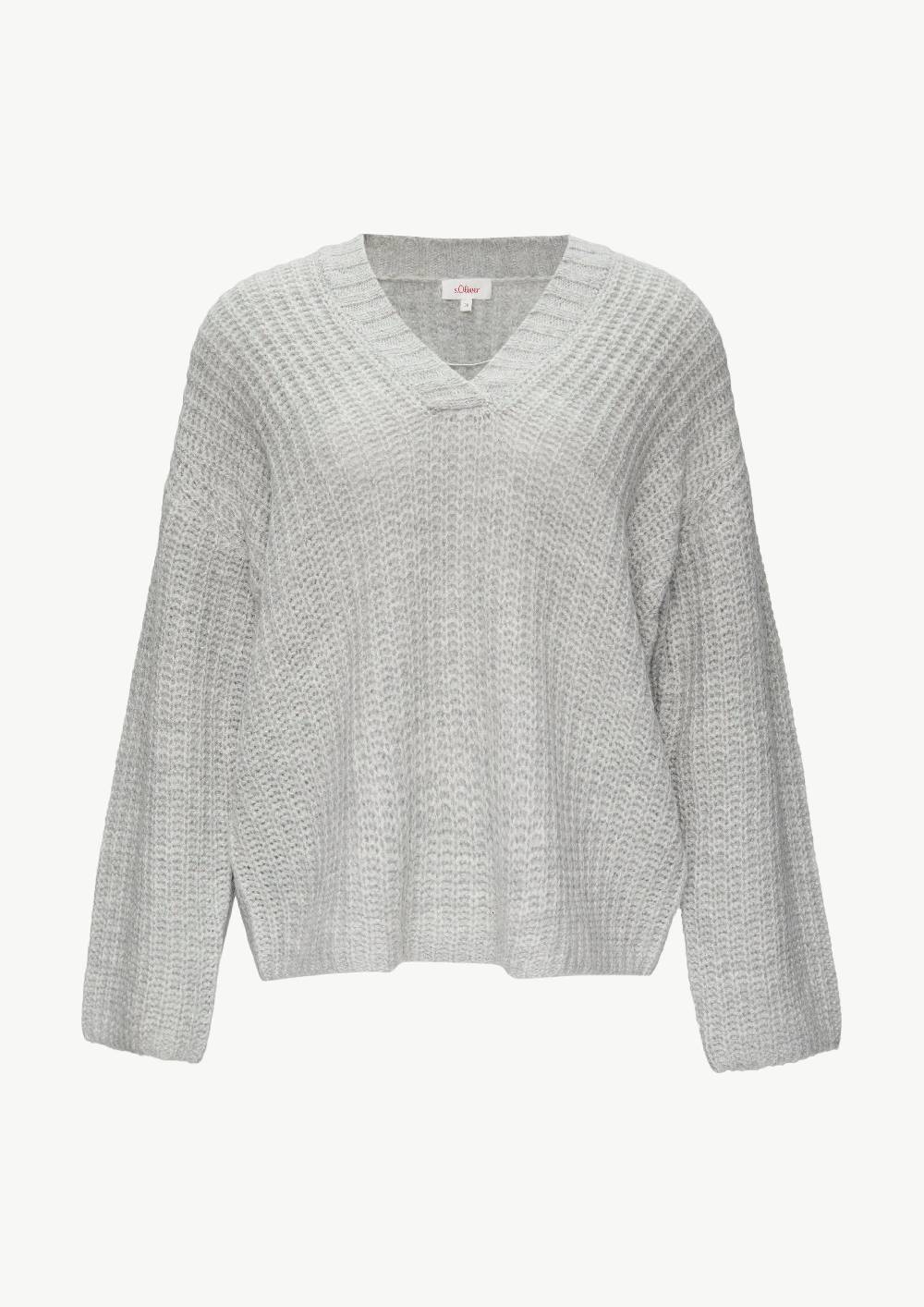 s.Oliver Leichter Wollpullover im Relaxed Fit Blitzverkäufe