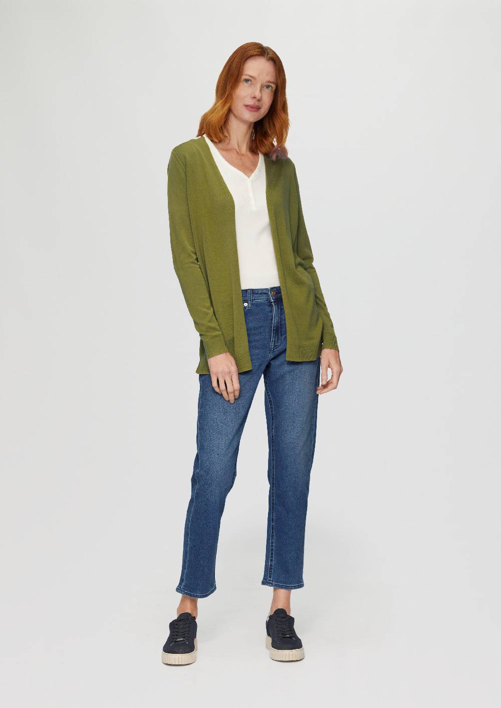s.Oliver Cardigan aus Viskose-Baumwollmix Fabrik Onlineshop