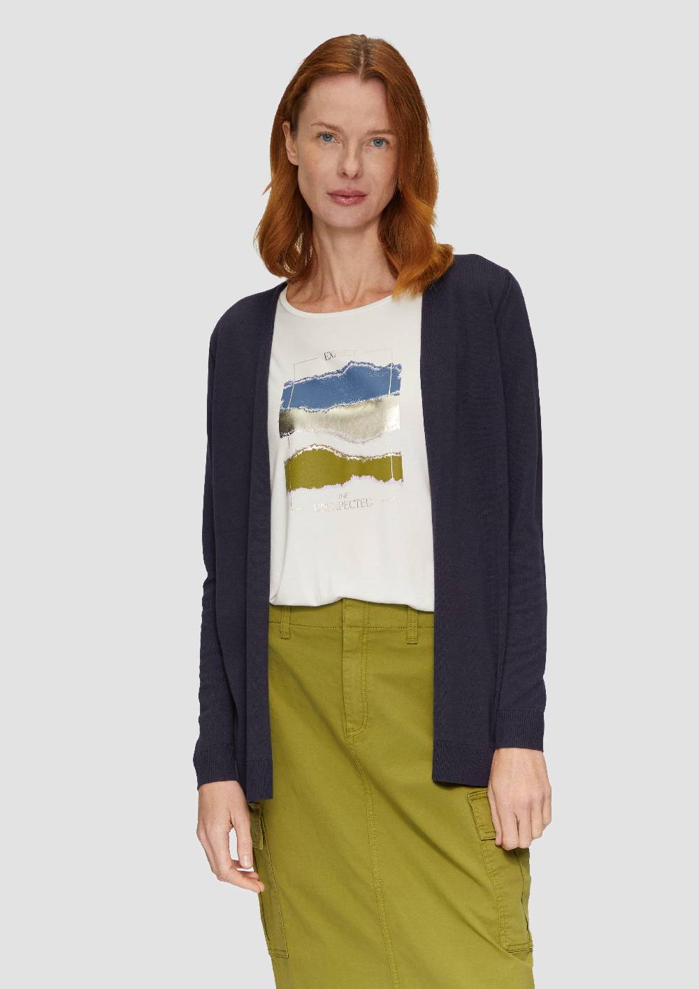 s.Oliver Cardigan aus Viskose-Baumwollmix Fabrikpreis