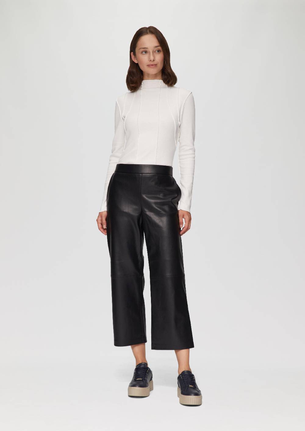 s.Oliver Culotte aus Lederimitat mit Nahtdetails Versandkostenfrei