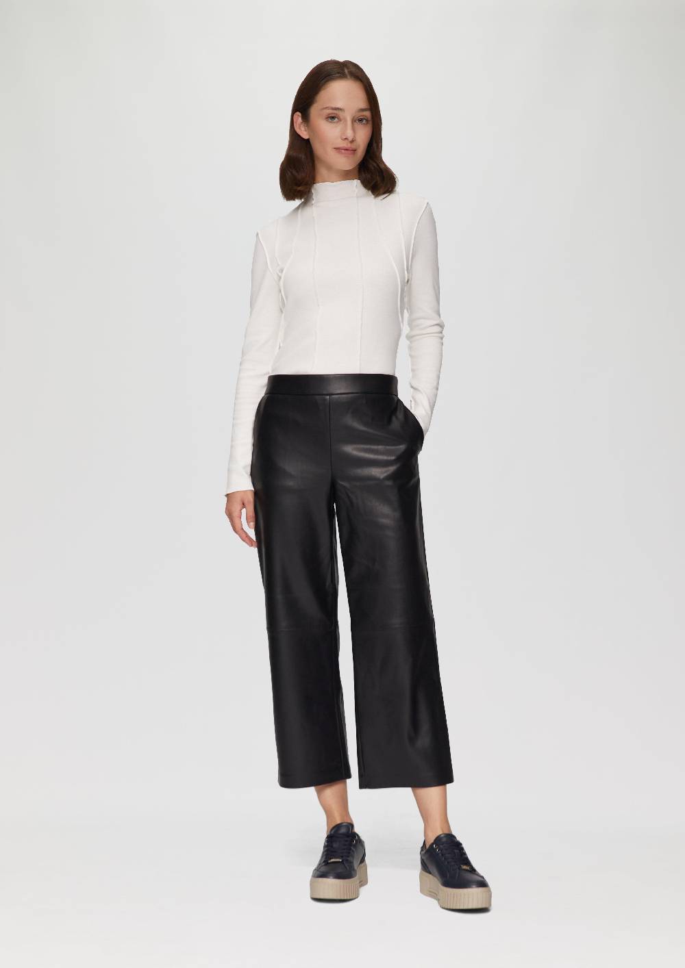 s.Oliver Culotte aus Lederimitat mit Nahtdetails Versandkostenfrei