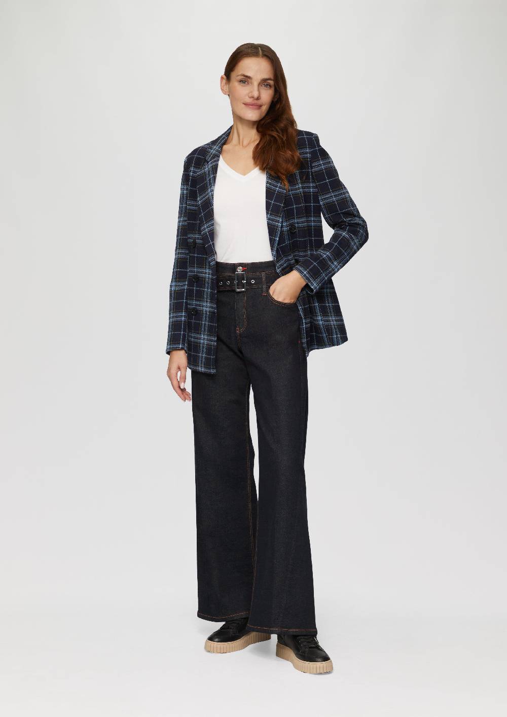 s.Oliver Jeans Suri/Regular Fit/High Rise/Wide Leg / mit Textilgürtel Begrenztes Angebot