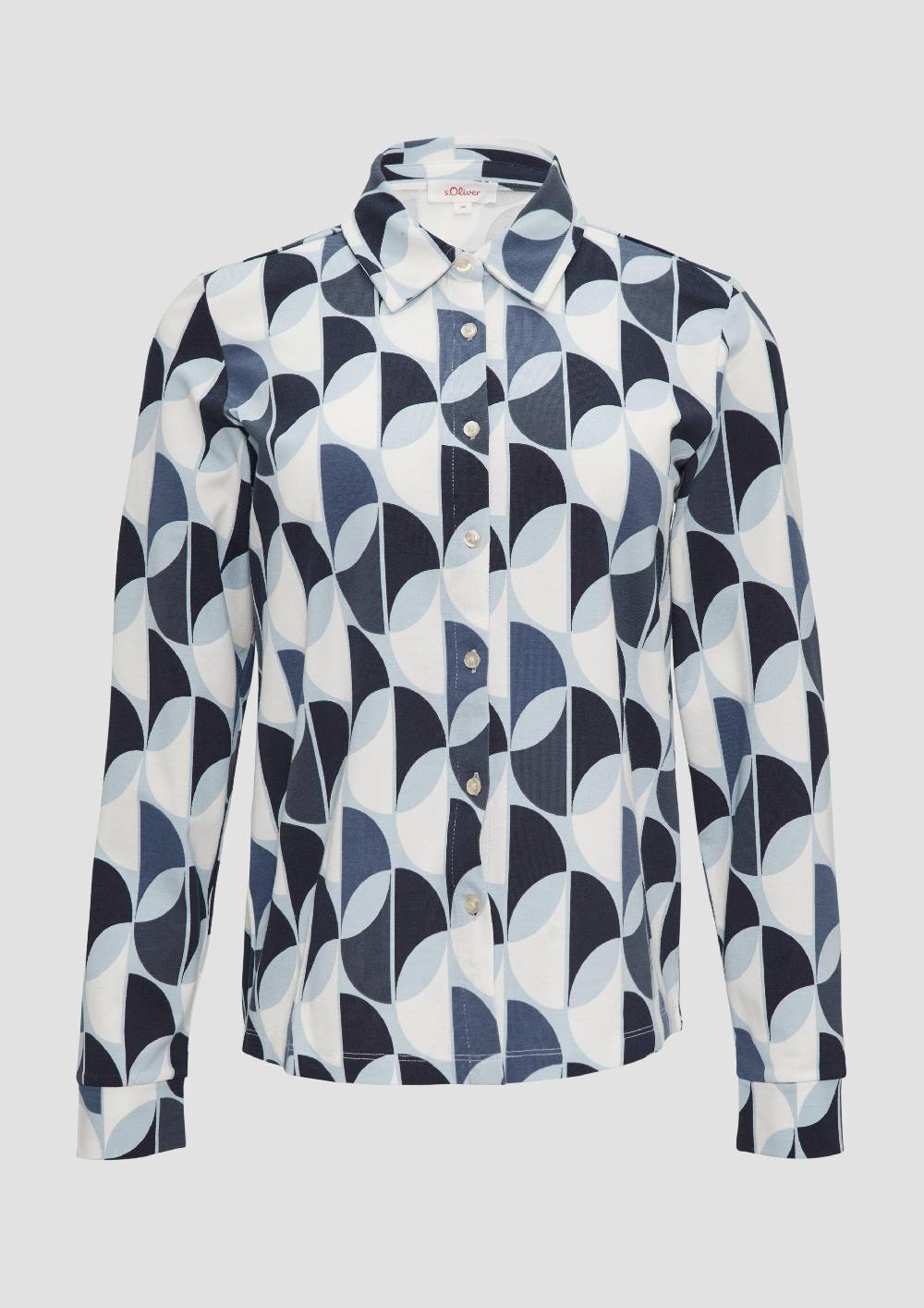 s.Oliver Hemdbluse aus Jersey Saisonschlussverkauf