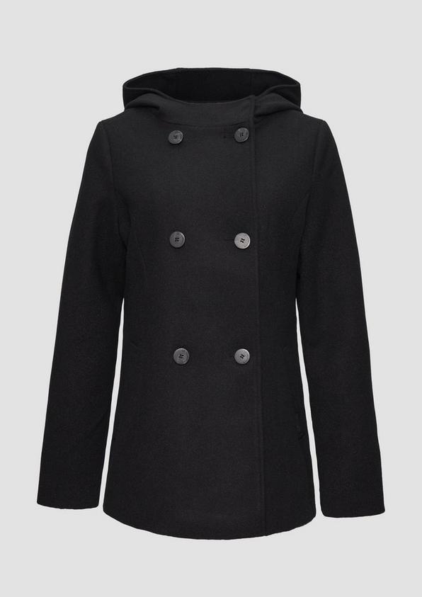 s.Oliver Jacke mit Kapuze in Wolloptik