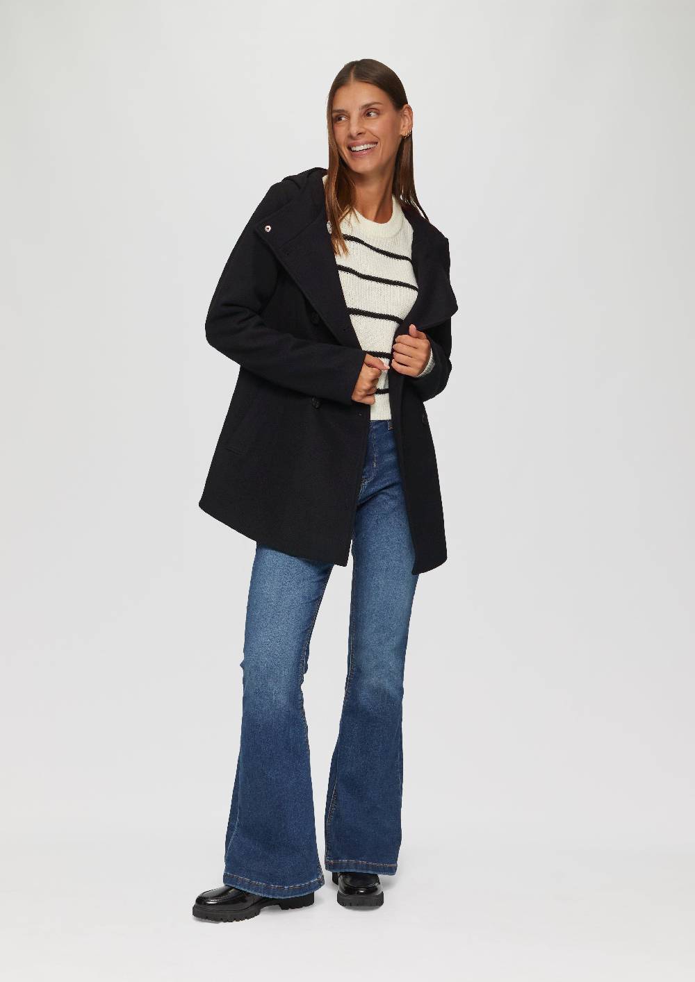 s.Oliver Jacke mit Kapuze in Wolloptik Osterangebot