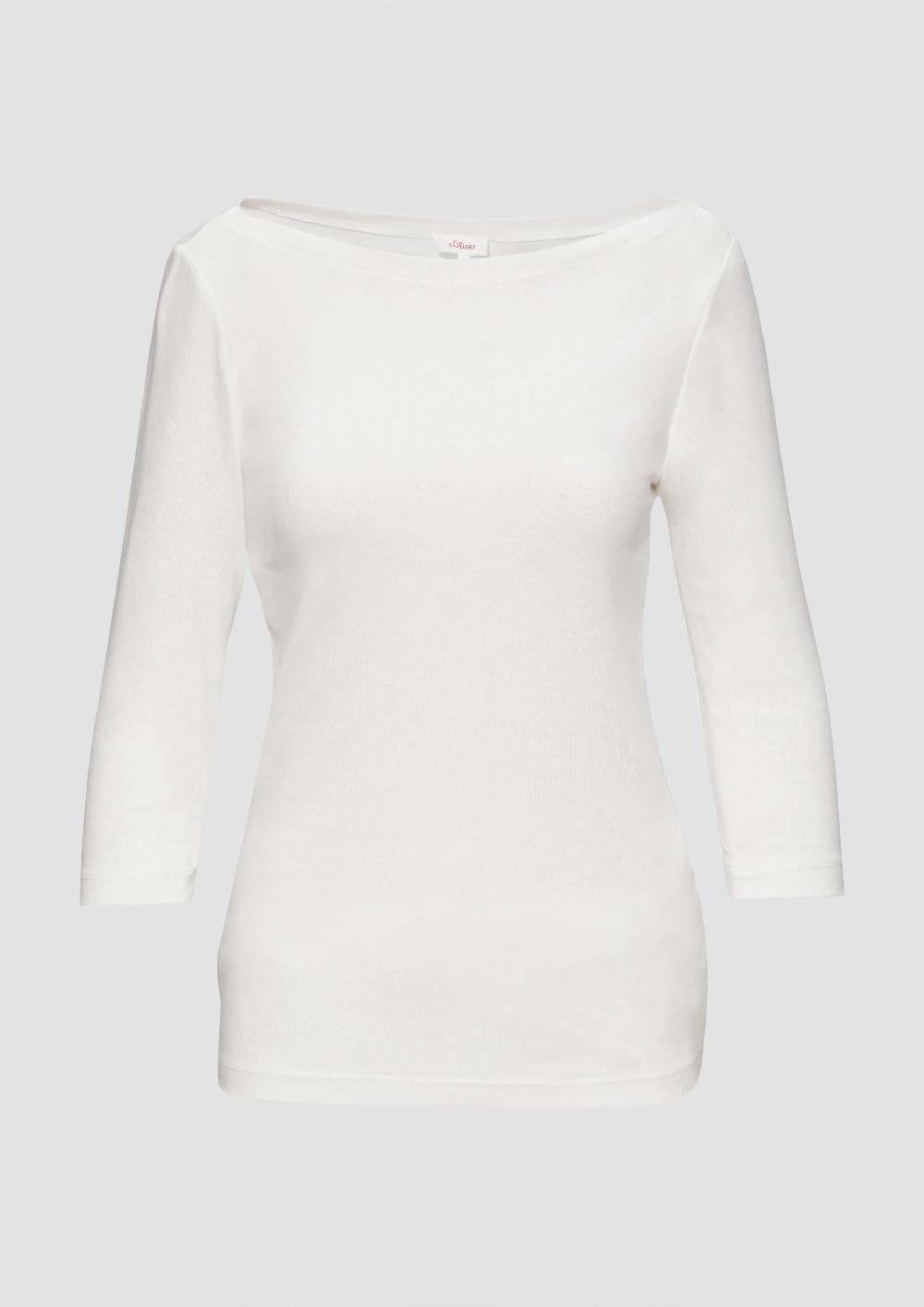 s.Oliver T-Shirt mit 3/4-Arm und U-Boot Ausschnitt Jubiläumsangebot