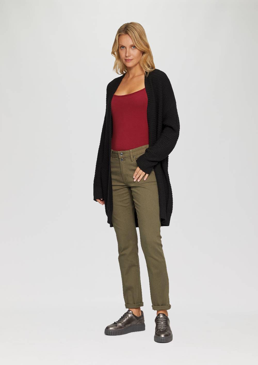 s.Oliver Strickjacke im Oversize-Look mit Ottoman-Struktur Top Angebot