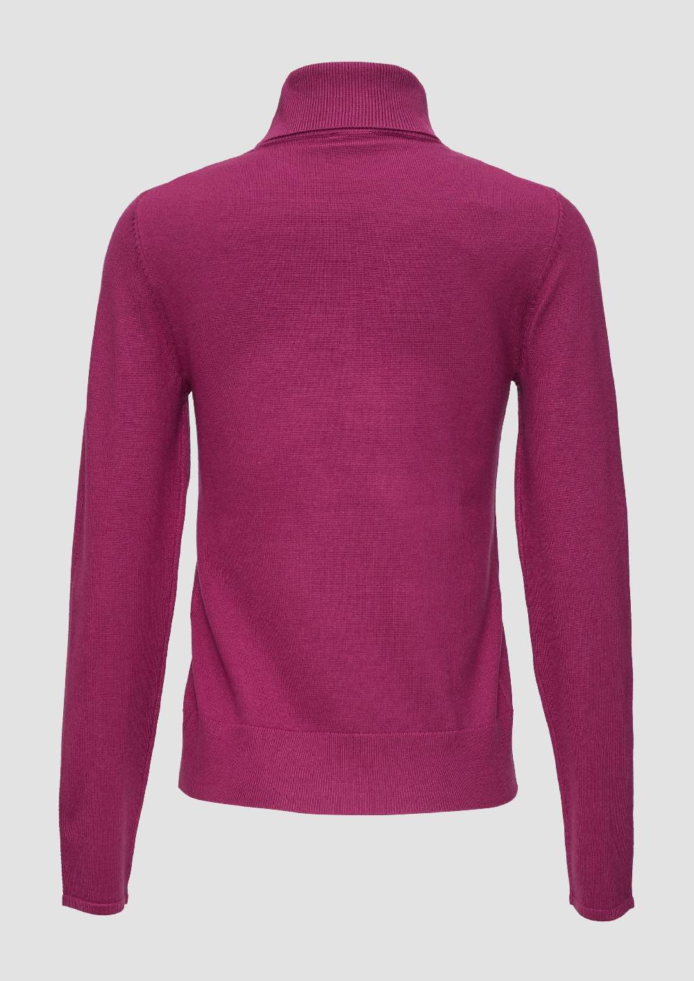 s.Oliver Feiner Rollkragenpullover aus Viskosemix Neueste Mode