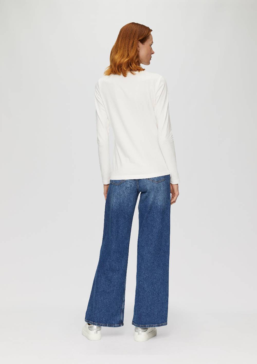 s.Oliver Longsleeve aus Baumwollstretch Blitzangebot