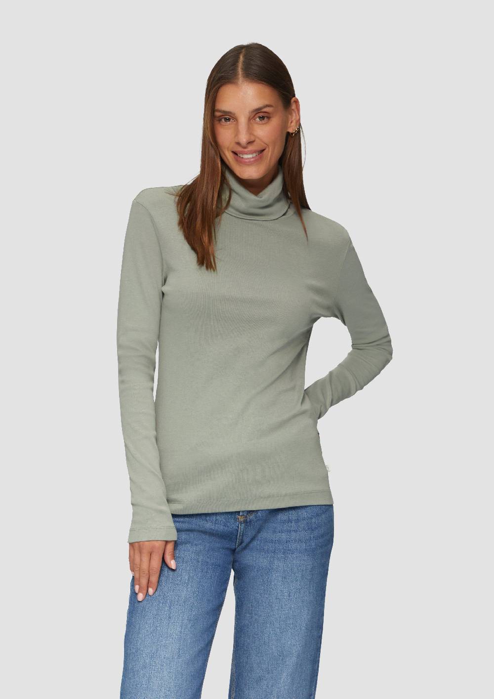 s.Oliver Langarmshirt mit Rollkragen Große Rabatte