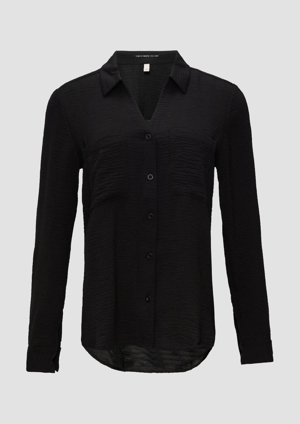 s.Oliver Crêpe-Bluse mit Brusttaschen Neuheiten