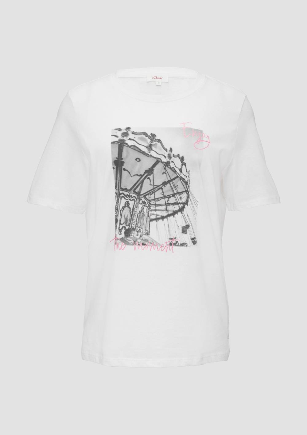 s.Oliver T-Shirt mit Frontprint und Glitzer-Detail Bestseller