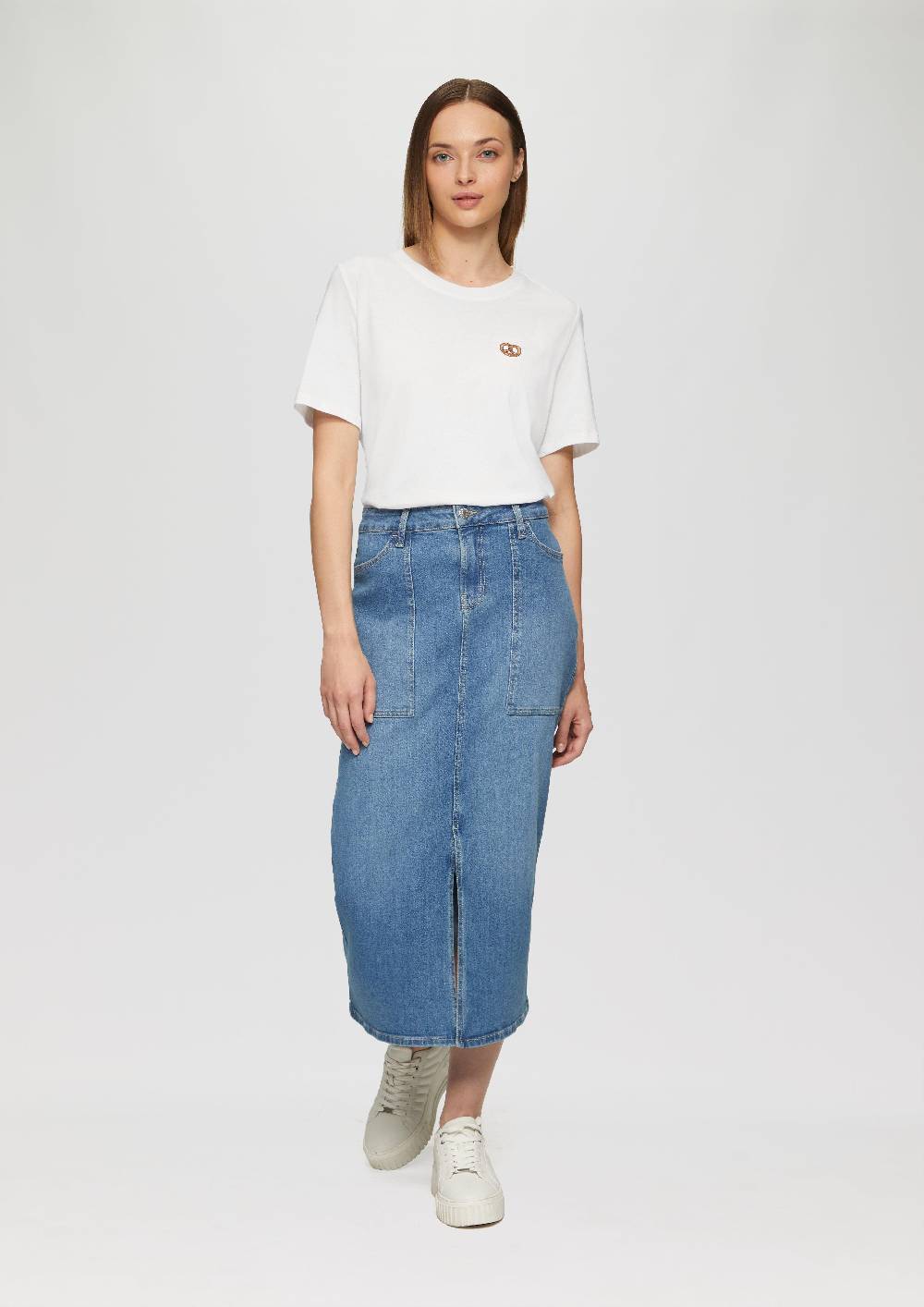 s.Oliver T-Shirt mit Frontprint und Glitzer-Detail Saisonale Angebote