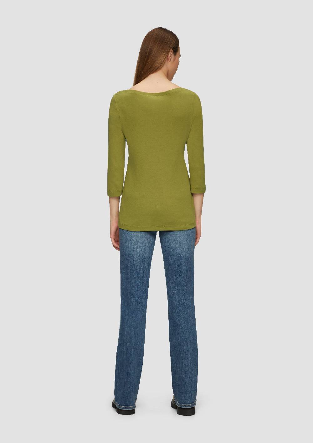s.Oliver T-Shirt mit 3/4-Arm und U-Boot Ausschnitt Tägliche Deals