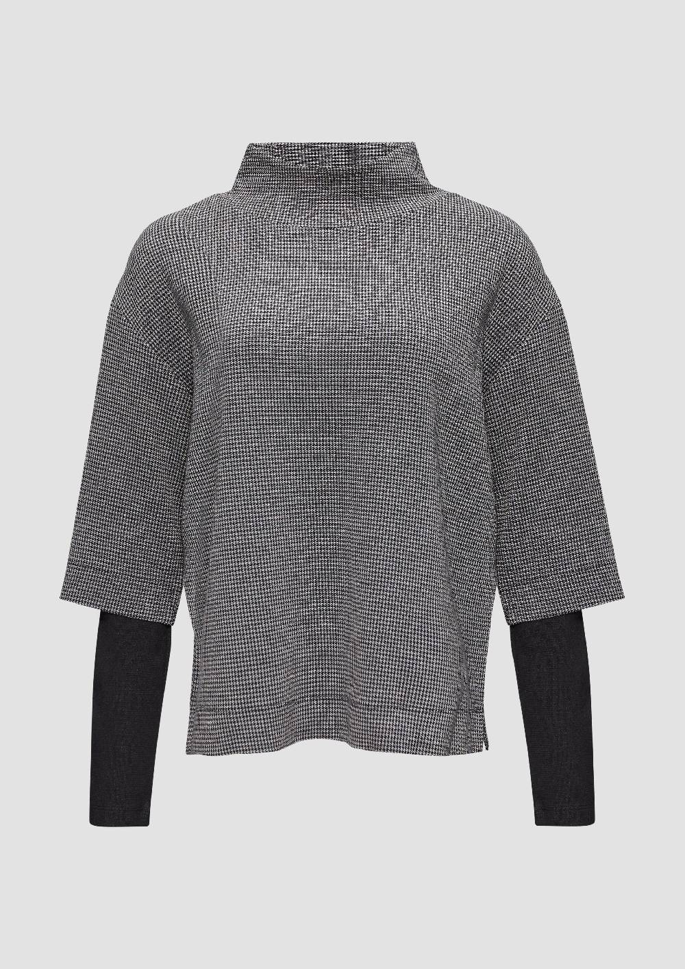 s.Oliver Relaxtes Sweatshirt im Layering-Look Riesige Ersparnisse
