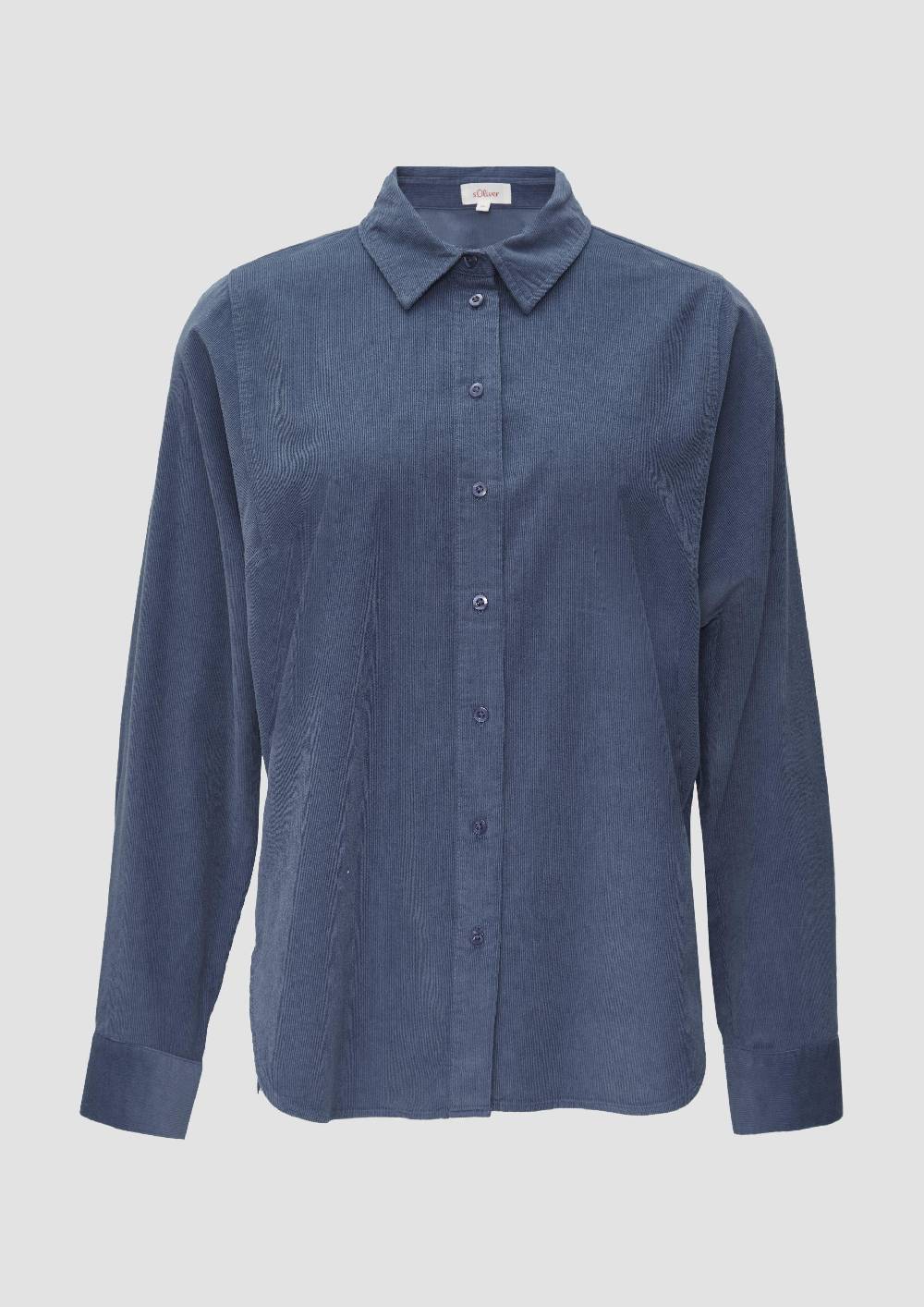 s.Oliver Cordbluse im Relaxed Fit mit Naht-Details Begrenzte Freigabe