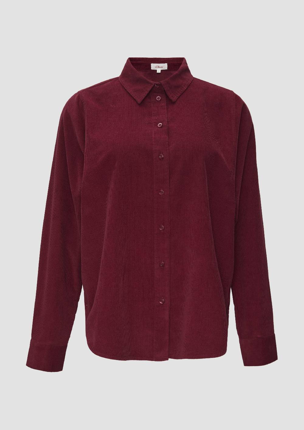 s.Oliver Cordbluse im Relaxed Fit mit Naht-Details Letzte 3 Tage