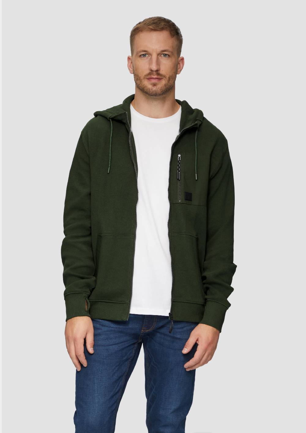 s.Oliver Weiche Sweatshirt-Jacke mit Kapuze Nur für heute