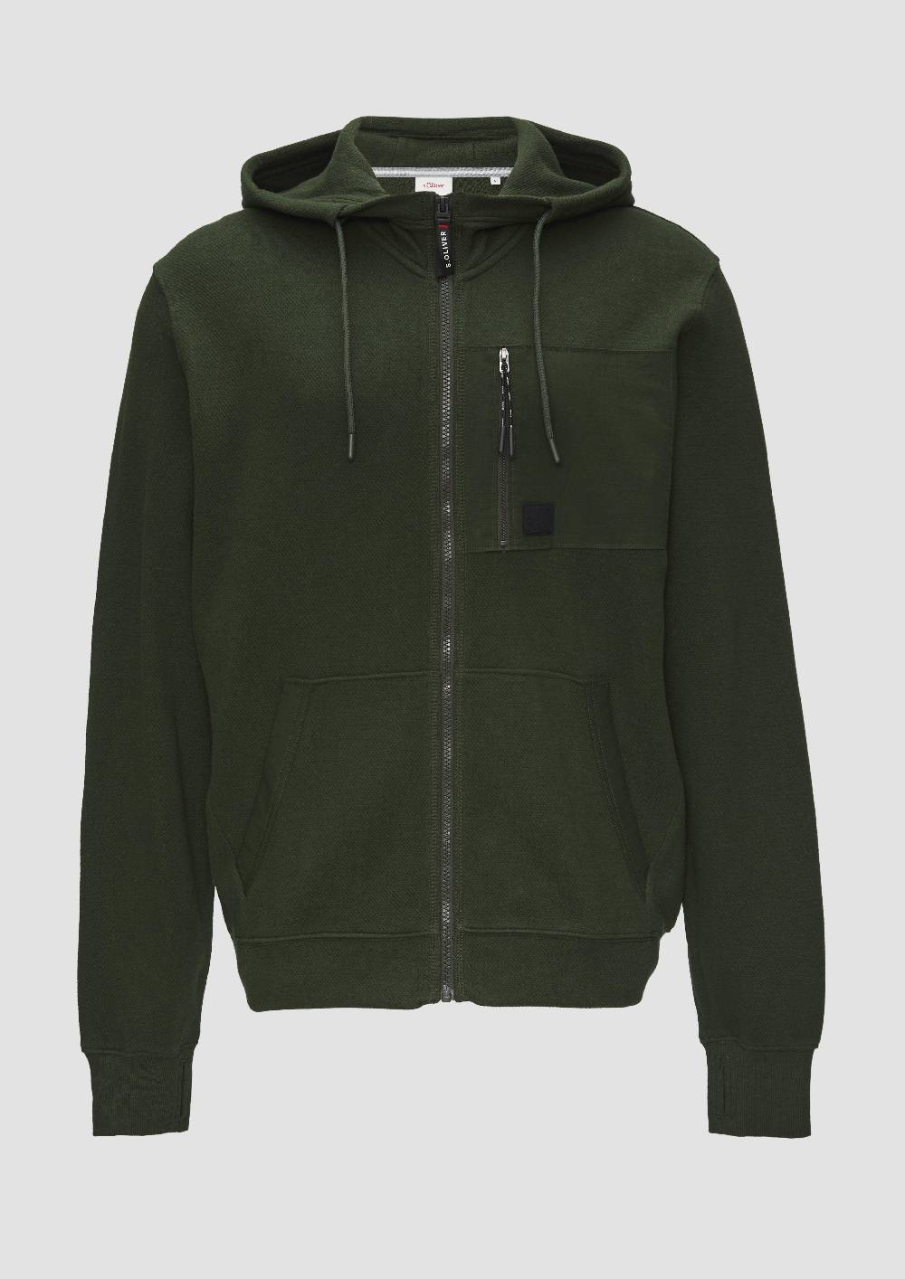 s.Oliver Weiche Sweatshirt-Jacke mit Kapuze Nur für heute