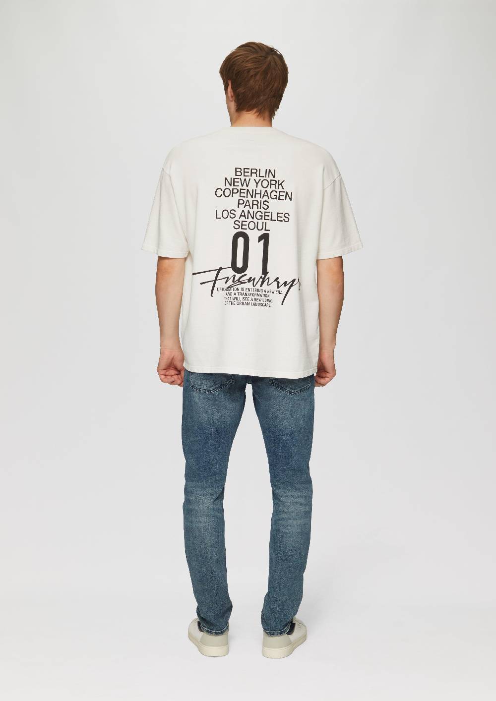 s.Oliver Sweatshirt im Loose Fit mit Front- und Rückenprint Sonderangebot der Fabrik