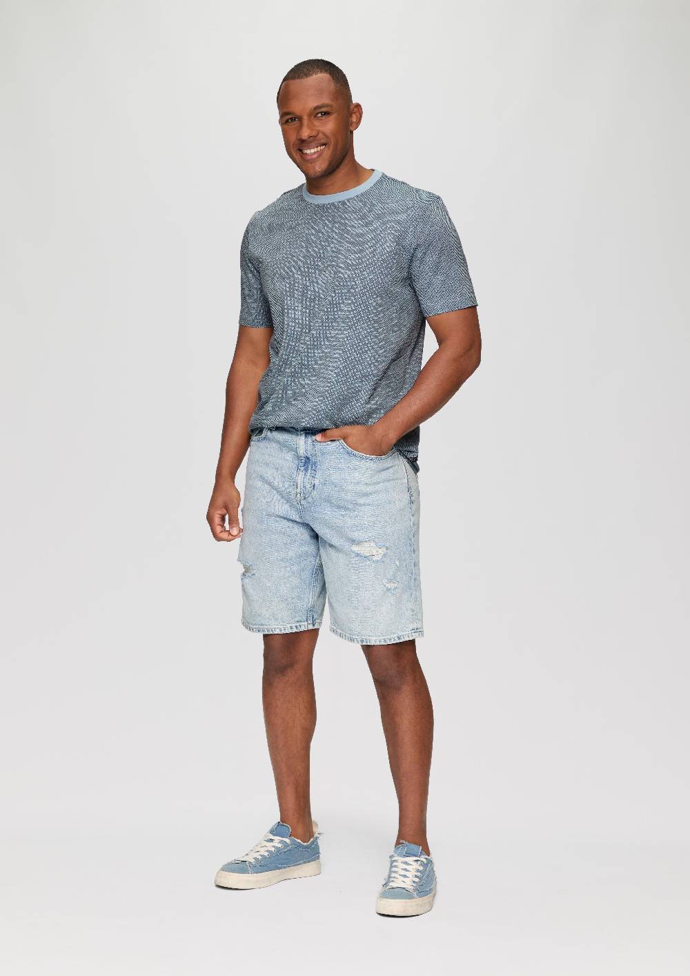 s.Oliver T-Shirt mit All-over-Print Super Rabatt