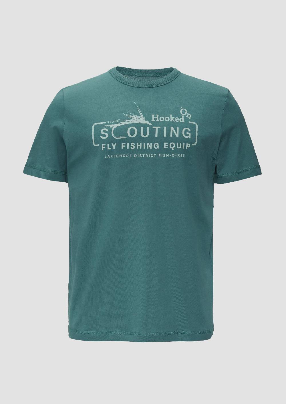 s.Oliver Baumwollshirt mit Frontprint Fabrikladen