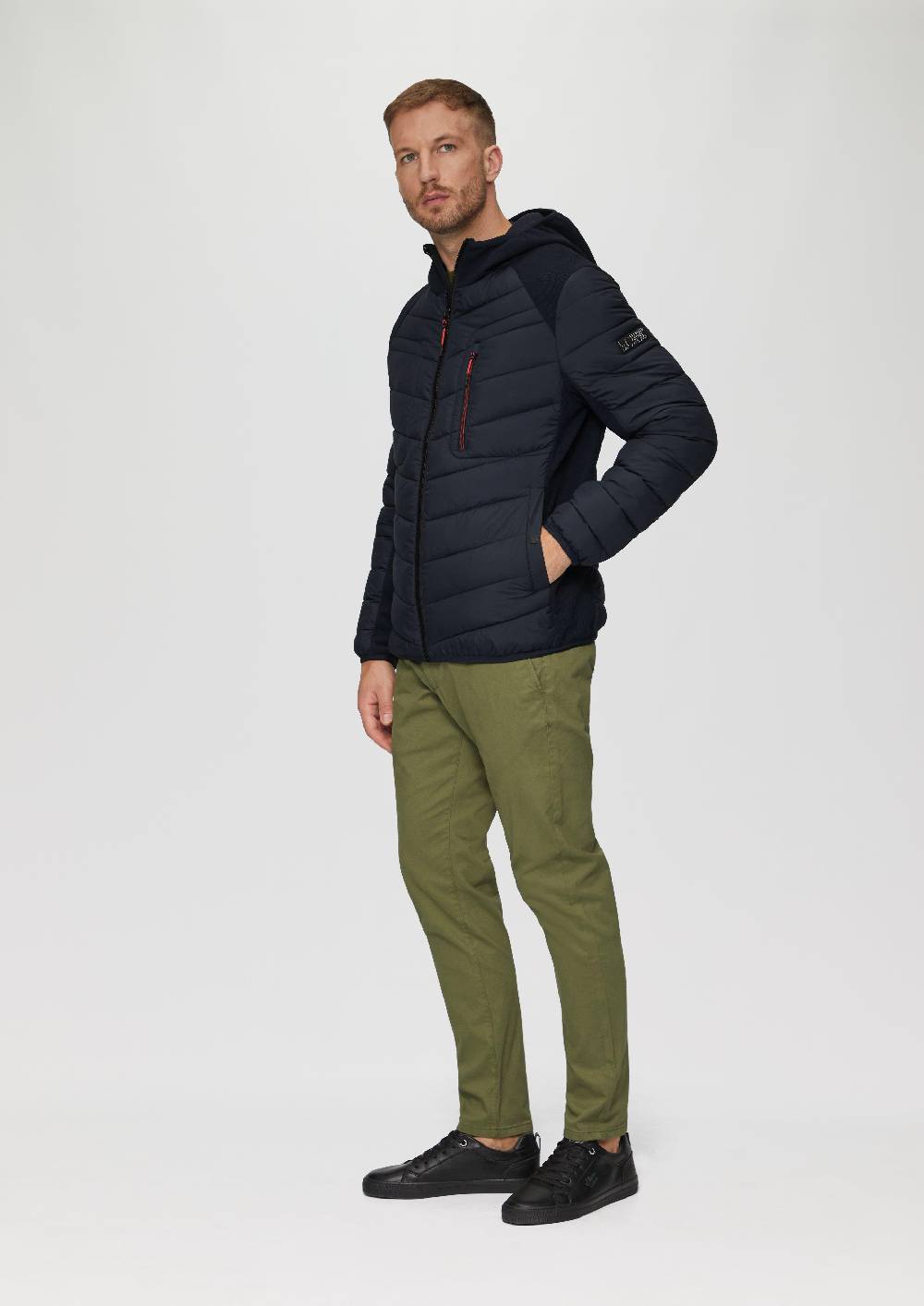 s.Oliver Pufferjacke im Fabricmix mit Kontrast-Details Speichern exportieren