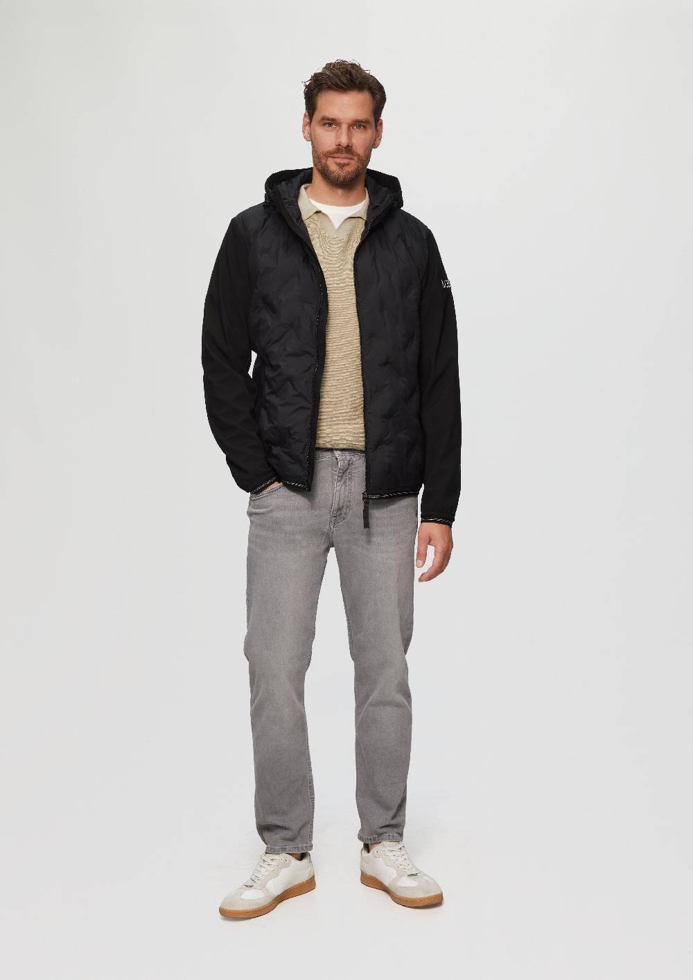 s.Oliver Leichte Steppjacke im Fabricmix Schlussverkauf