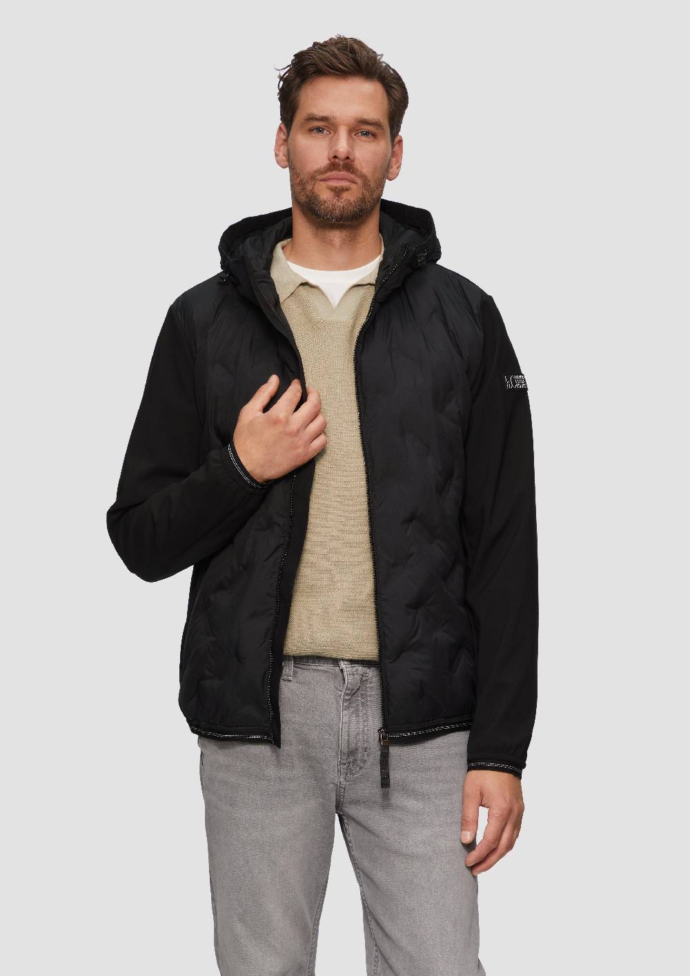 s.Oliver Leichte Steppjacke im Fabricmix Schlussverkauf