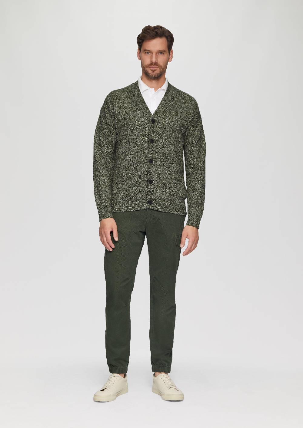 s.Oliver Strickcardigan mit V-Ausschnitt in Bicolor-Optik Fabrik Onlineshop