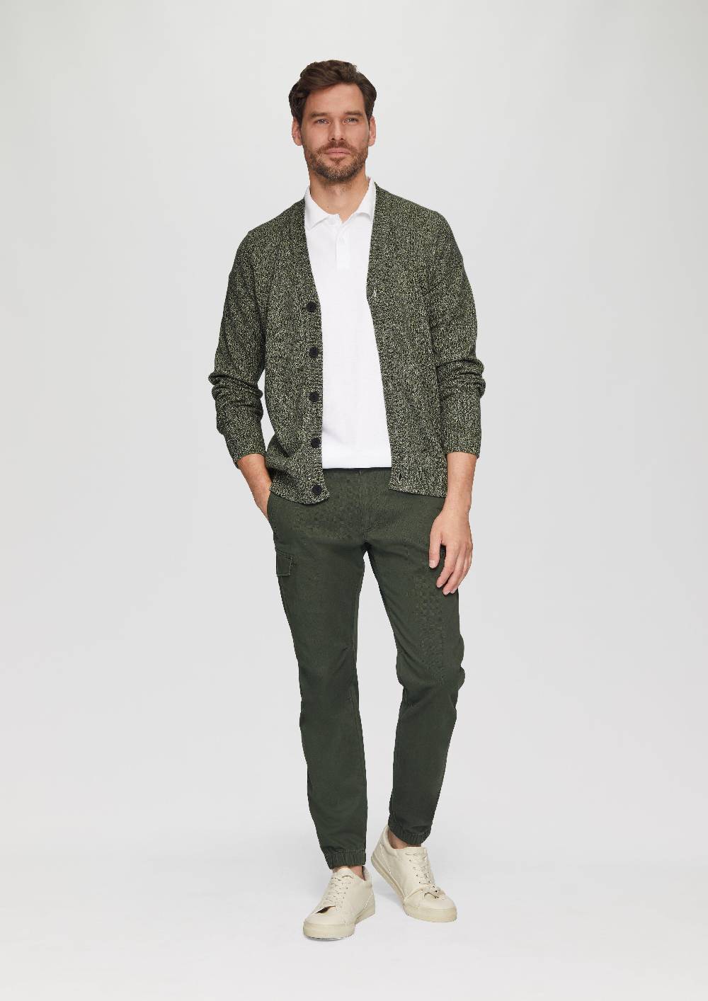 s.Oliver Strickcardigan mit V-Ausschnitt in Bicolor-Optik Fabrik Onlineshop
