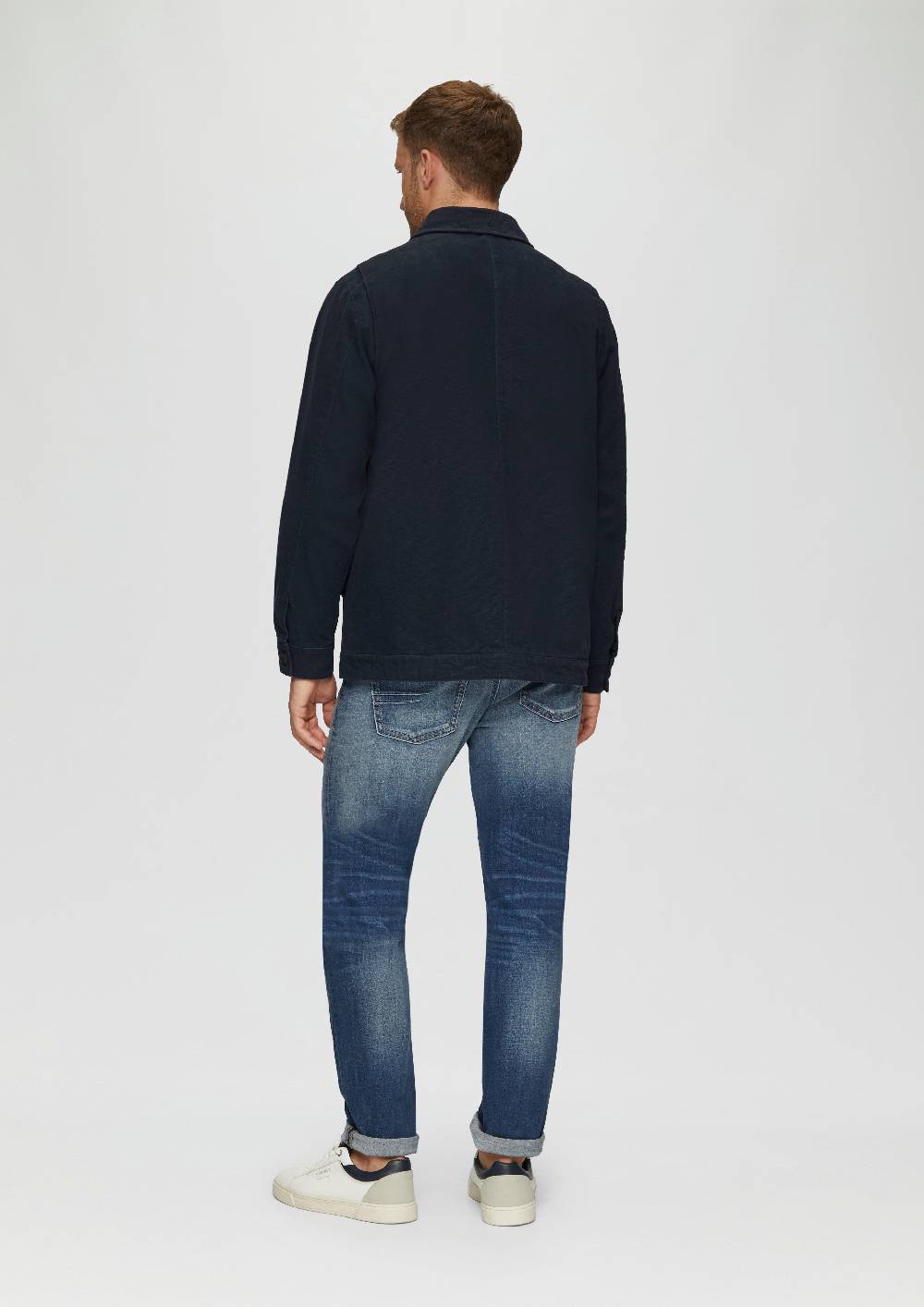 s.Oliver Canvas-Jacke mit Cordkragen Online Shopping