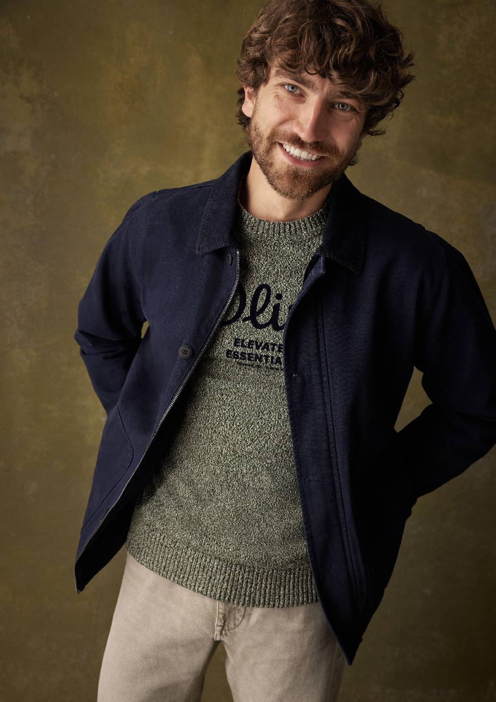 s.Oliver Canvas-Jacke mit Cordkragen Online Shopping