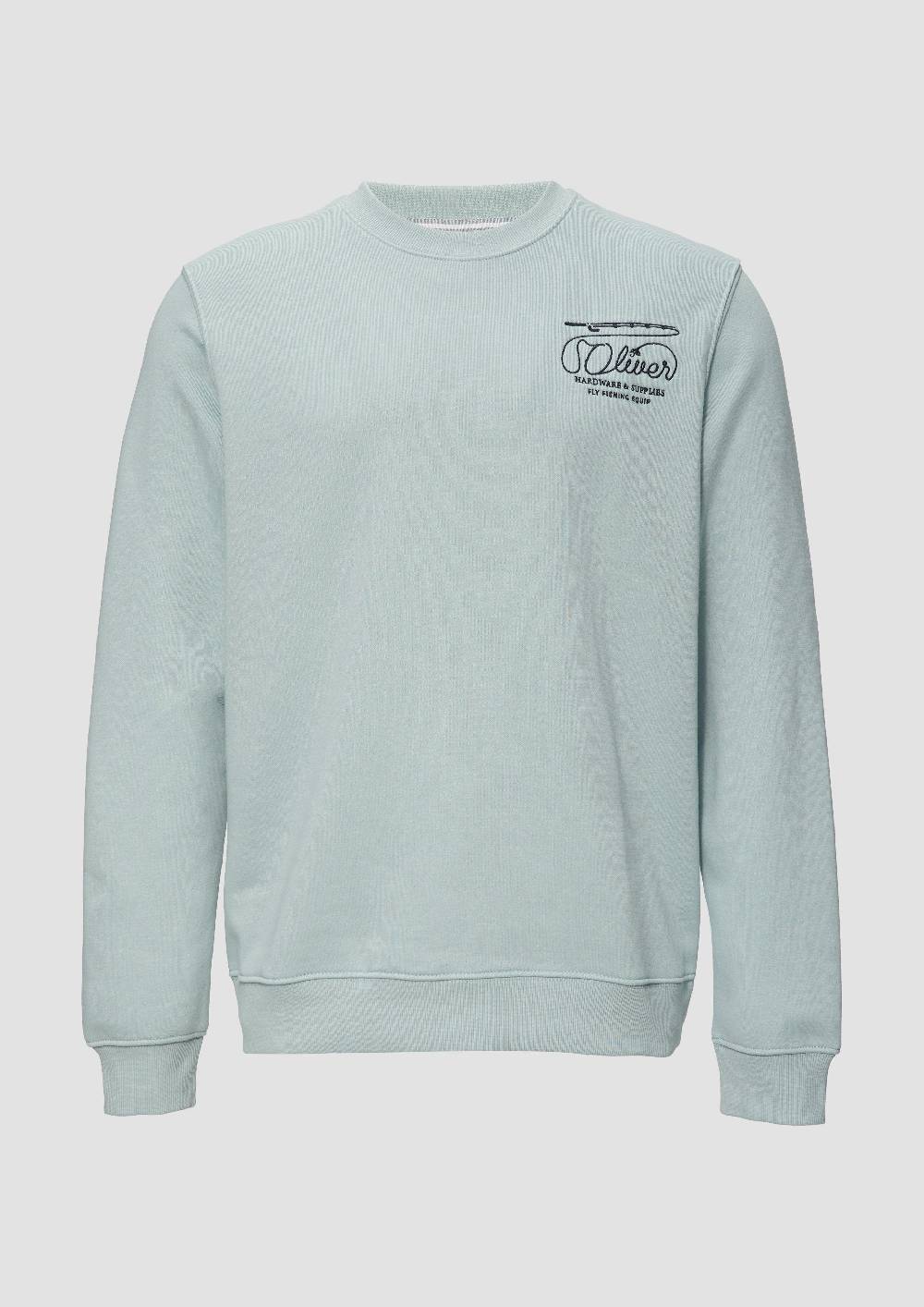 s.Oliver Sweatshirt mit Stickerei aus weichem Baumwollmix Saisonschlussverkauf