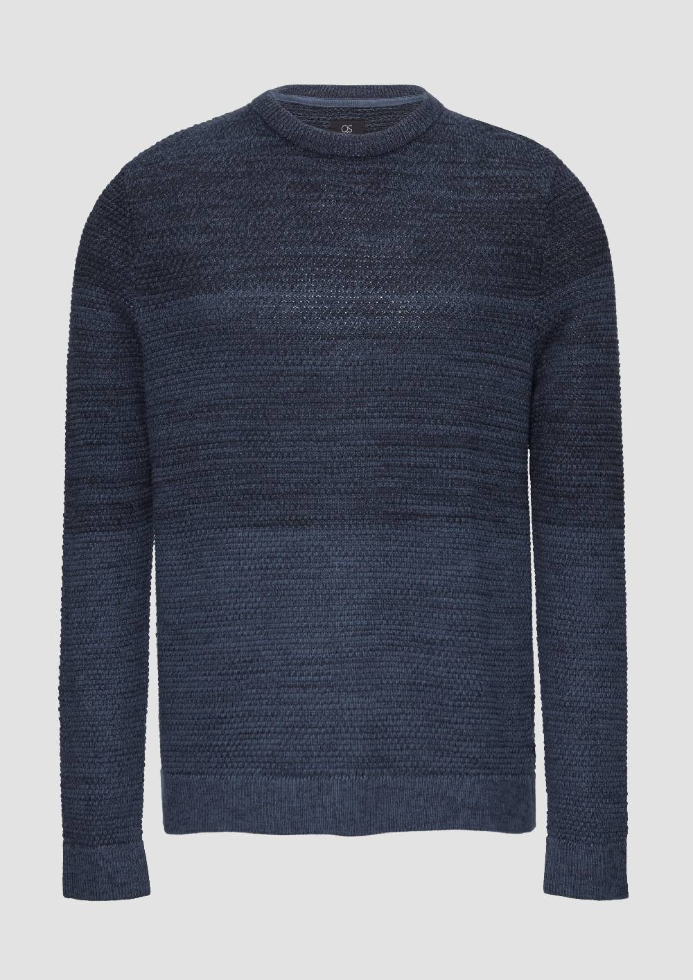 s.Oliver Strickpullover in melierter Streifenoptik Weihnachtsangebot