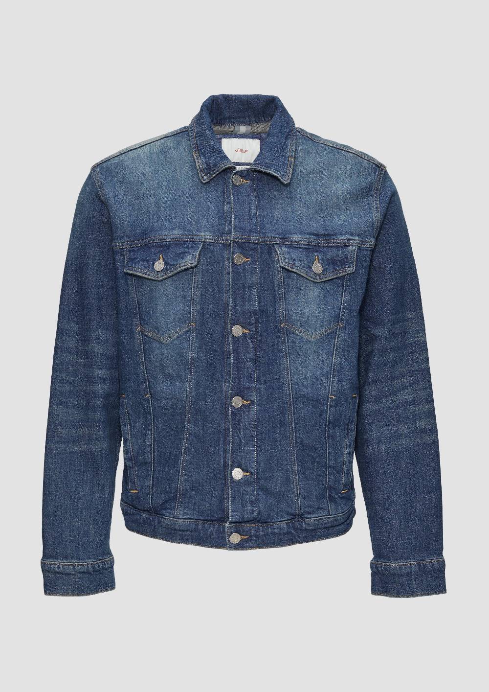 s.Oliver Jeansjacke aus Baumwollstretch Heißer Verkauf