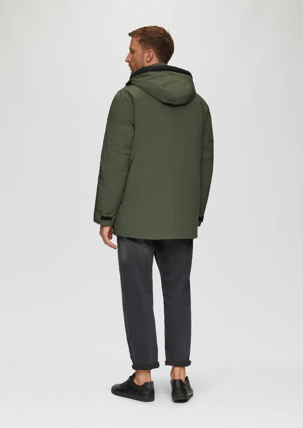 s.Oliver Wasserabweisender Parka mit abnehmbarer Kapuze und weichem Griff Top Angebot