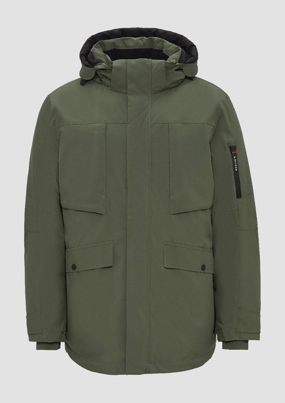 s.Oliver Wasserabweisender Parka mit abnehmbarer Kapuze und weichem Griff Top Angebot