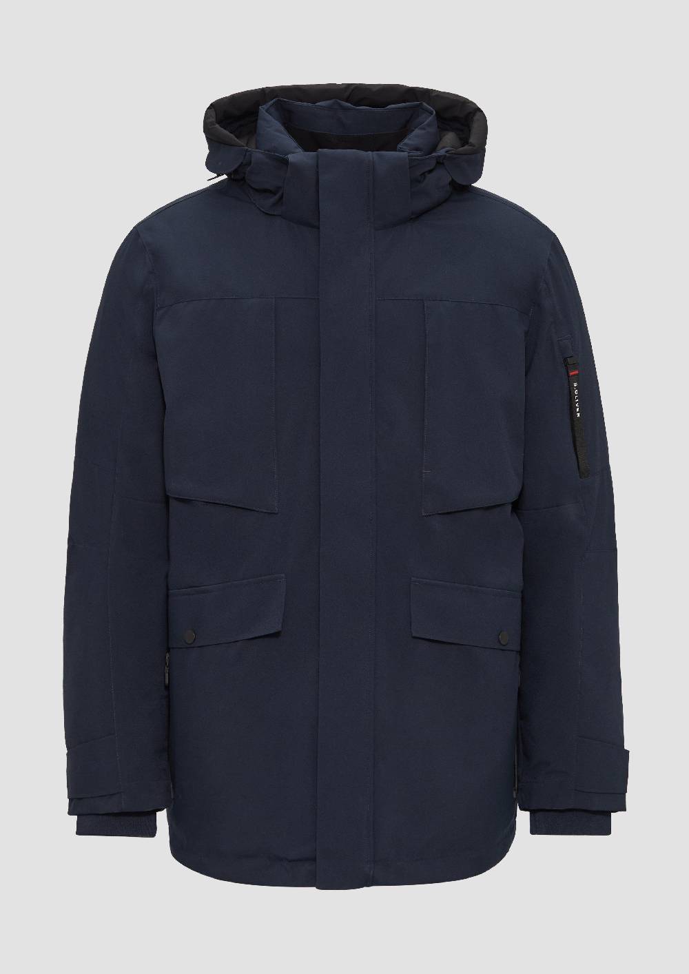 s.Oliver Wasserabweisender Parka mit abnehmbarer Kapuze und weichem Griff Neueste Mode